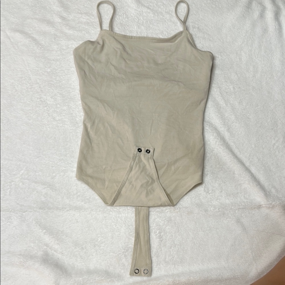 American Eagle Outfitters Cream Bodysuit